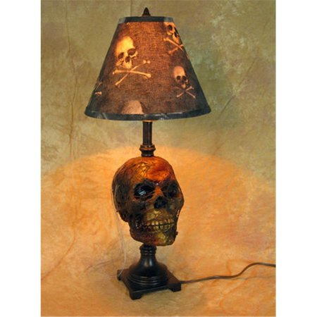 PERFECTPRETEND Corpse Head desk lamp with bone shade PE1413058